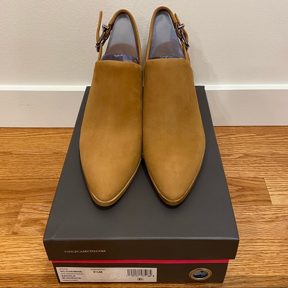 Vince Camuto Chemine Slingback, Saddle, Size 8.5 - Picture 4 of 10